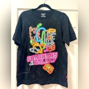 Marvel Guardians of galaxy print black Tshirt in size M from Uniqlo
